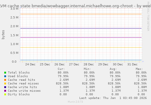 LVM cache state bmedia/wowbagger.internal.michaelhowe.org-chroot