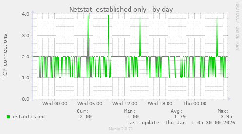 Netstat, established only