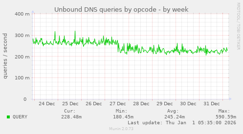 Unbound DNS queries by opcode