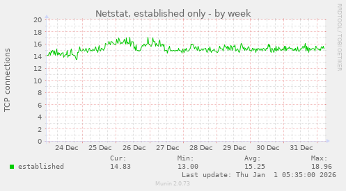Netstat, established only