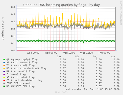 Unbound DNS incoming queries by flags